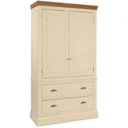 Lundy Painted Double 2 Drawer Wardrobe