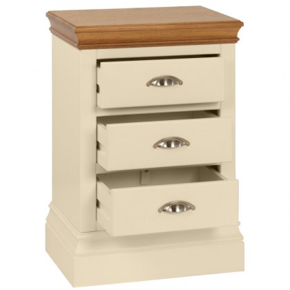 Lundy Painted 3 Drawer Bedside
