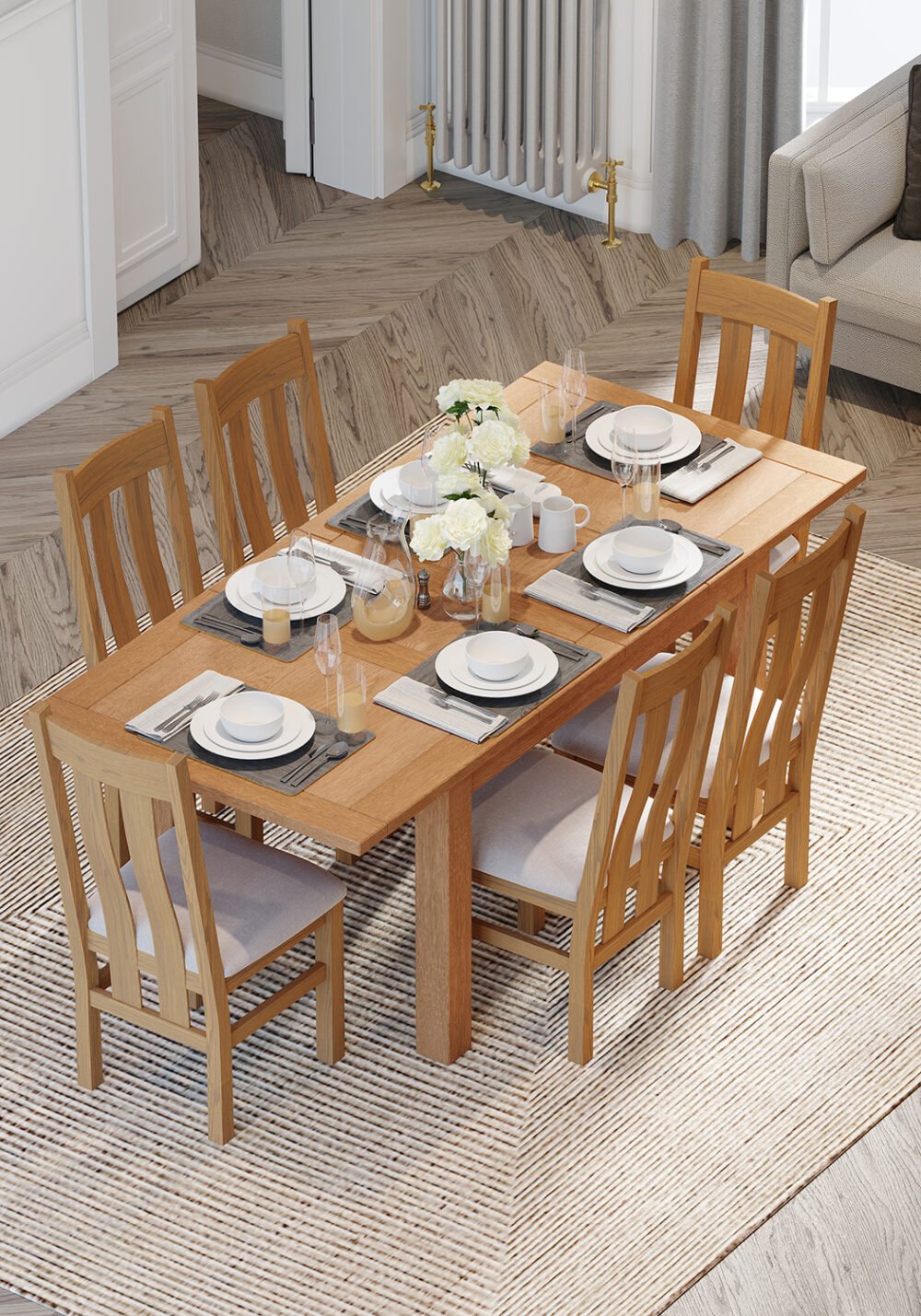 Chester Small Extending Dining Table - Dennetts Furniture