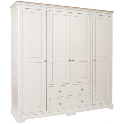 Lydford Quad Wardrobe With 2 Drawers