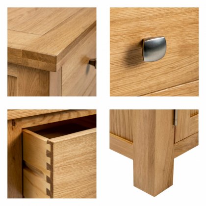 Chester Compact 3 Drawer Bedside
