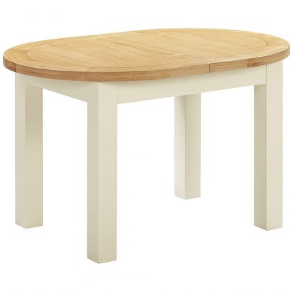 Chester Ivory D-End Extending Dining Table