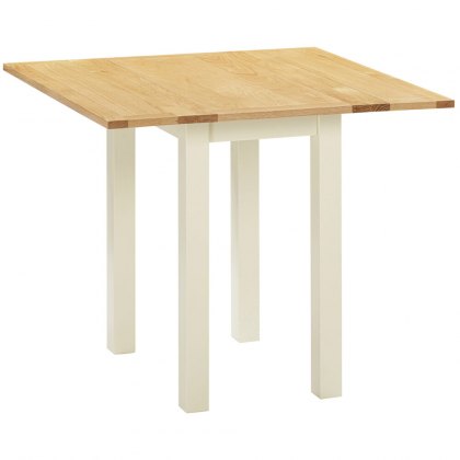 Chester Ivory Square Drop-Leaf Table