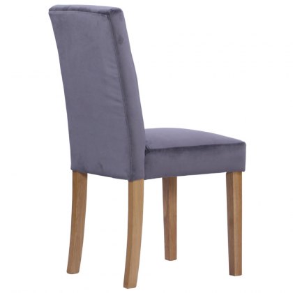 Ashbury Velvet Dining Chair Graphite