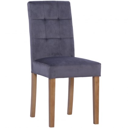 Ashbury Velvet Dining Chair Graphite