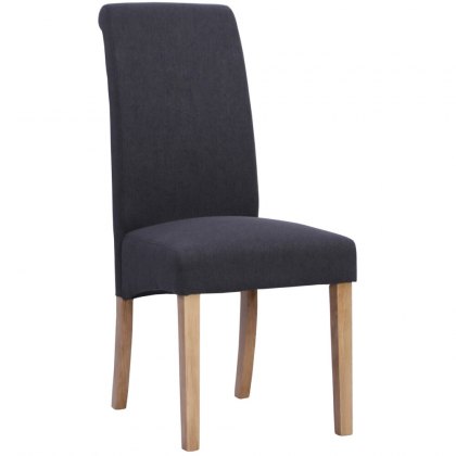 Westbury Rollback Dining Chair Dark Grey