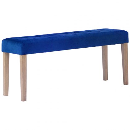 Ashbury Velvet Bench 104cm Ocean