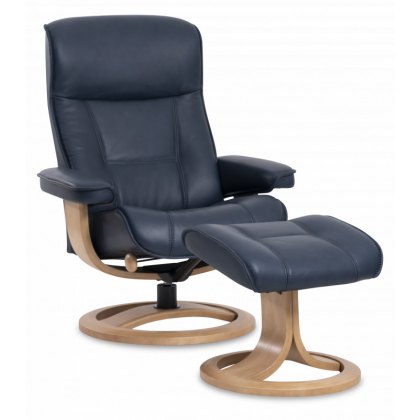 Nordic 21 Swivel Recliner & Stool Nordic 21 Swivel Recliner & Stool