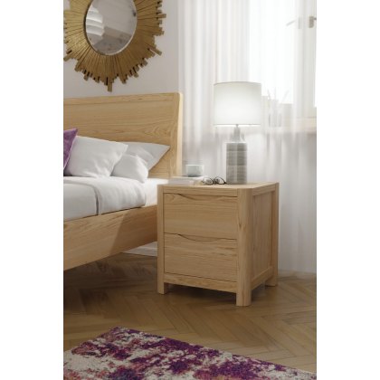 Windsor Stockholm 2 Drawer Bedside Table