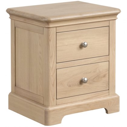 Lydford Oak 2 Drawer Bedside