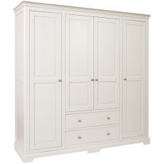 Lydford Quad Wardrobe With 2 Drawers