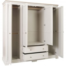 Lydford Quad Wardrobe With 2 Drawers