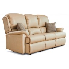 Standard Laura Leather Fixed 3 Seater sofa