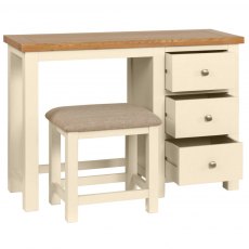 Chester Ivory Dressing Table + Stool