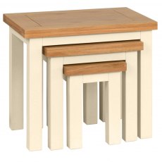 Chester Ivory Nest Of 3 Tables
