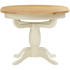 Chester Ivory Round Extending Pedestal Table