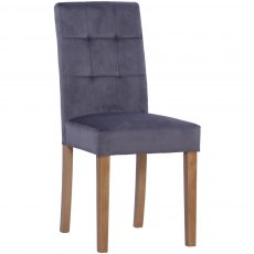 Ashbury Velvet Dining Chair Graphite