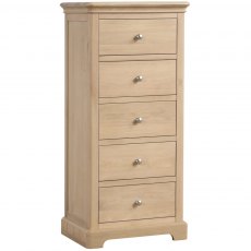 Lydford Oak 5 Drawer Wellington