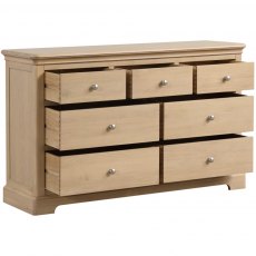 Lydford Oak 3 Over 4 Combination Chest