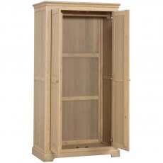 Lydford Oak All Hanging Double Wardrobe