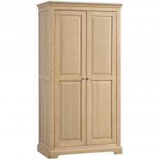 Lydford Oak All Hanging Double Wardrobe