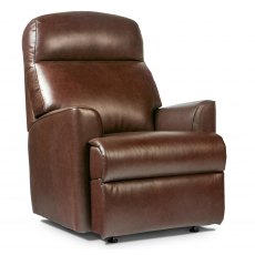 Holly Small Leather Fixed Chair