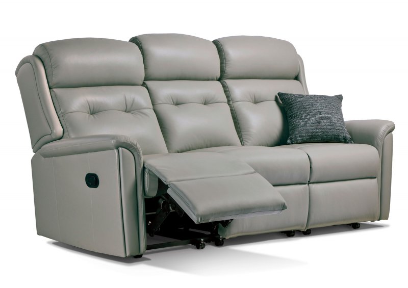 Devon Leather Reclining 3 seater sofa