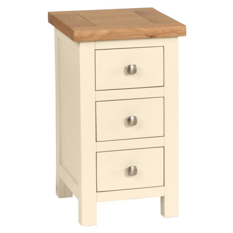 Chester Ivory Compact 3 Drawer Bedside