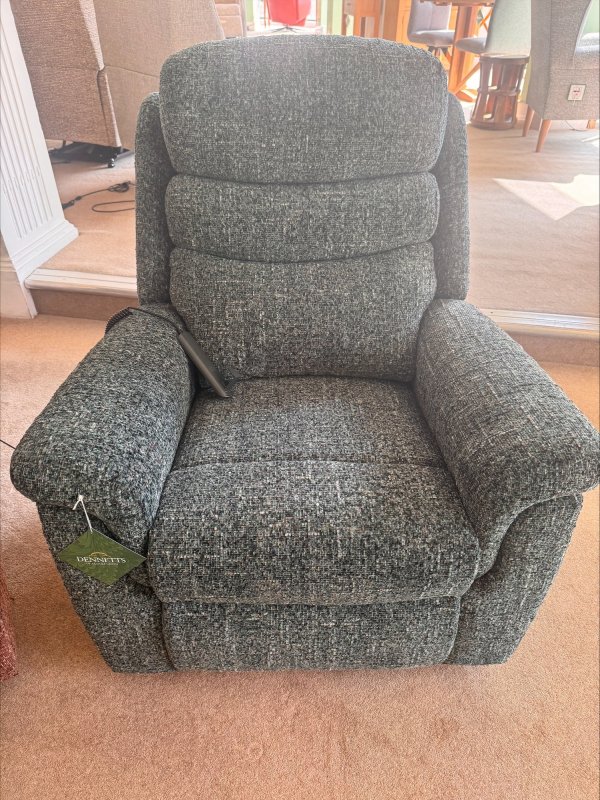 Small Langford riser recliner with head and lumbar adjustment