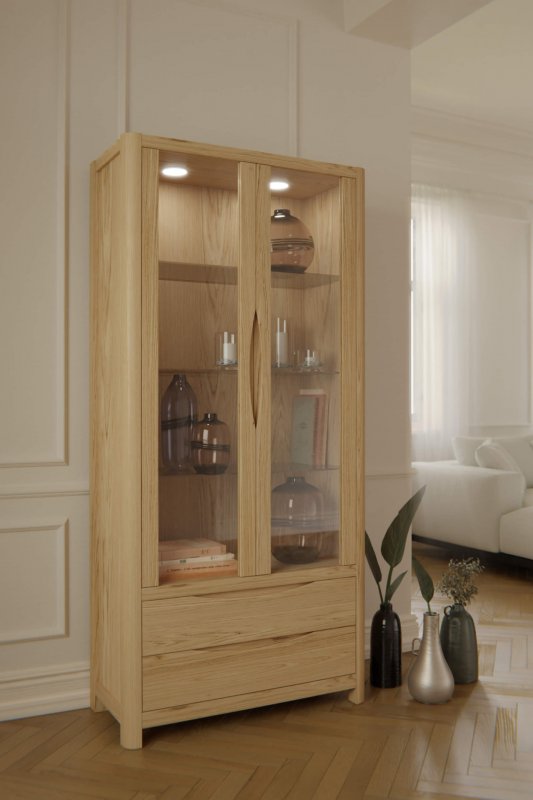 Windsor Stockholm 2 Door 2 Drawer Display Cabinet