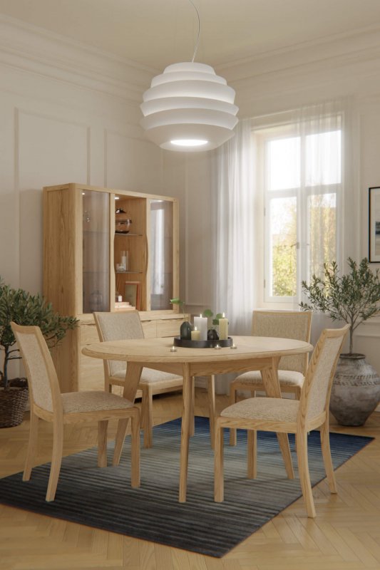 Windsor Stockholm Compact Round Extending Dining Table