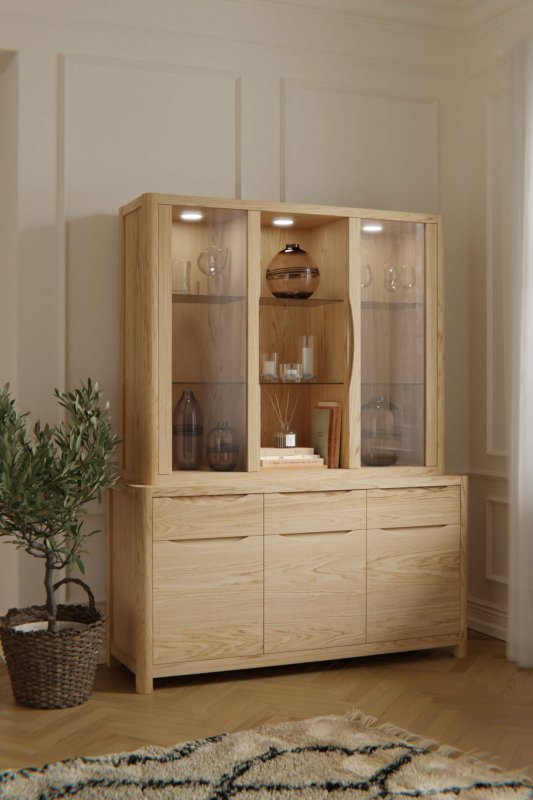 Windsor Stockholm Display Top For 3 Door Sideboard