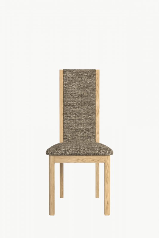 Windsor Stockholm Oak High Back Chair In Grey