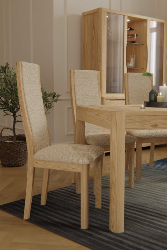 Windsor Stockholm Oak High Back Chair In Natural