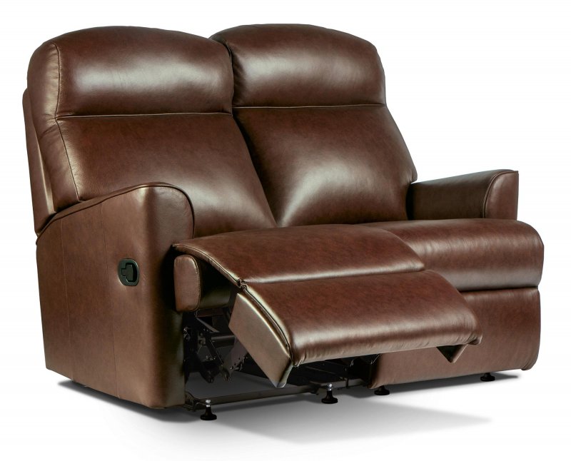 Holly Small Leather 2 Seater Reclining Sofa