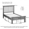 Chester 3' Single Bed Frame