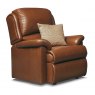 Small Laura Leather Fixed Chair