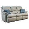 Standard Laura Leather Fixed 3 Seater sofa