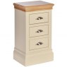 Lundy Painted Compact Narrow 3 Drawer Bedside