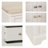 Lydford 3 Drawer Narrow Bedside