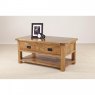 Rustic Coffee Table with Drawers