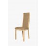 Windsor Stockholm Oak High back chair in Taupe Faux Leather