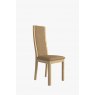 Windsor Stockholm Oak High back chair in Taupe Faux Leather