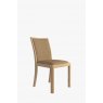 Windsor Stockholm Oak Low Back Chair In Taupe Faux Leather