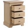 Lydford Oak 3 Drawer Bedside