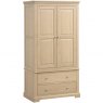 Lydford Oak Double Wardrobe With 2 Drawers