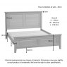 Lydford Oak 5' Panelled Bed Frame